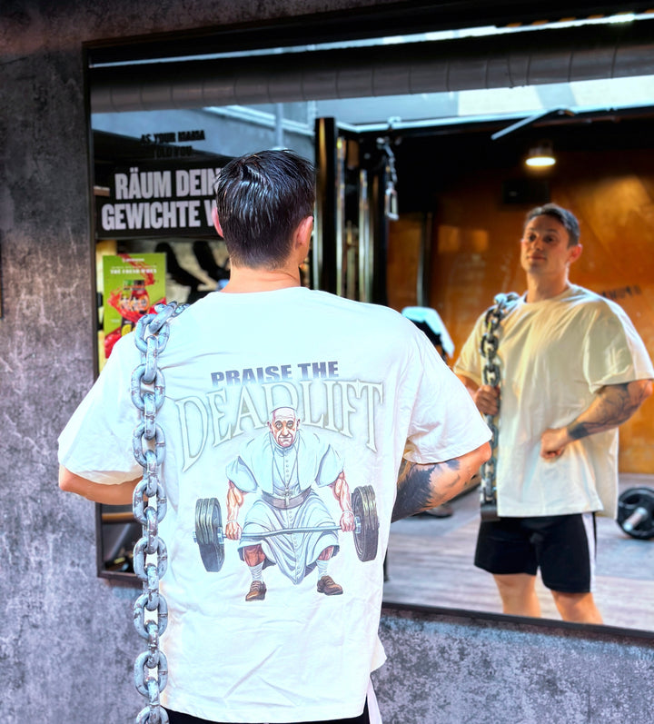 Praise the Deadlift (Backprint) Oversized Shirt