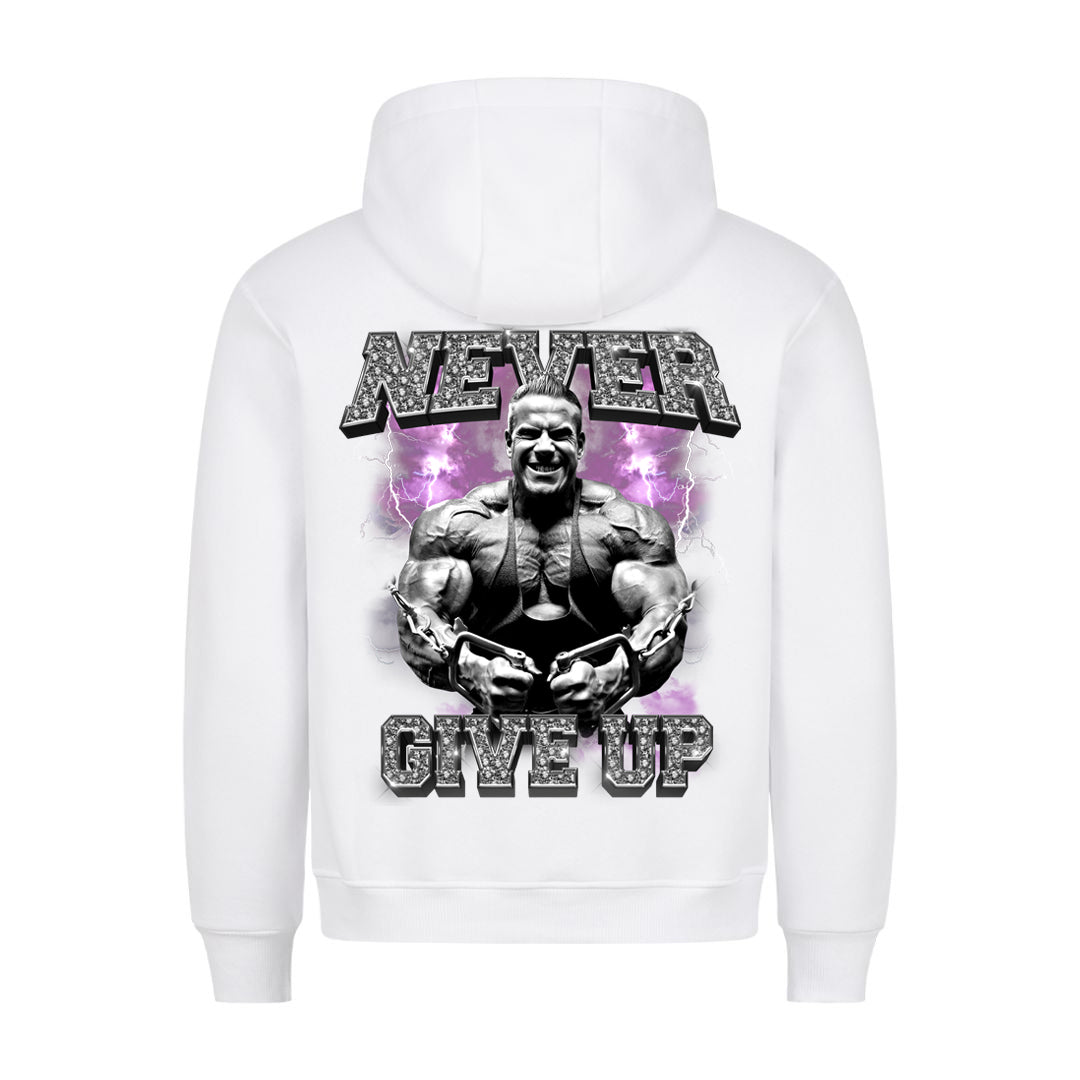 Never give up (Backprint) Hoodie
