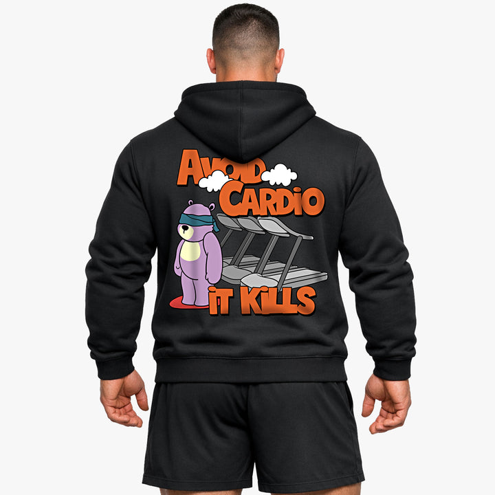 Vermijd Cardio (rugafdruk) hoodie