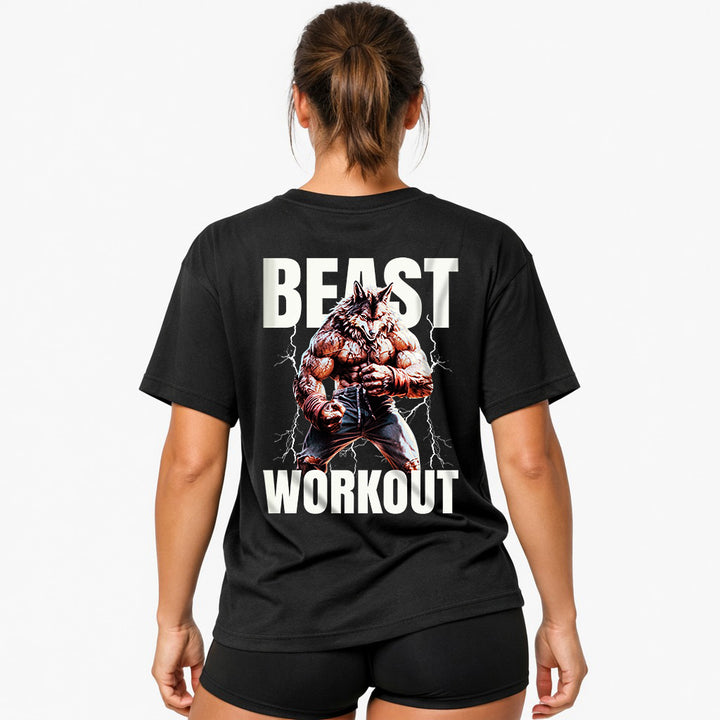 Beast Workout (Backprint) Oversized Shirt
