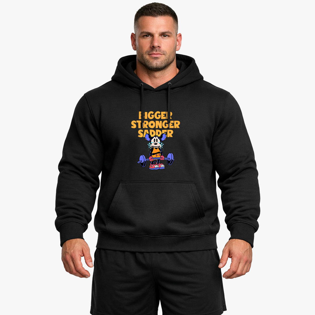 Sudadera con capucha más grande, más fuerte y más triste