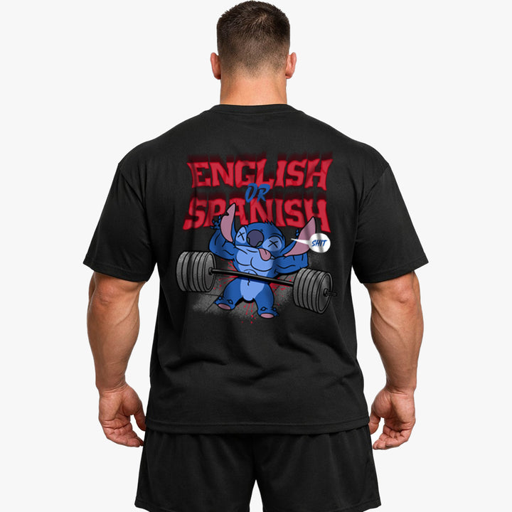 English or spanish Oversized (Backprint) Shirt