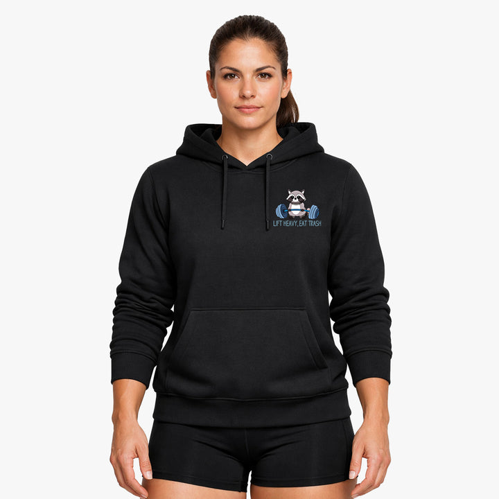 Lift heavy, eat trash Hoodie