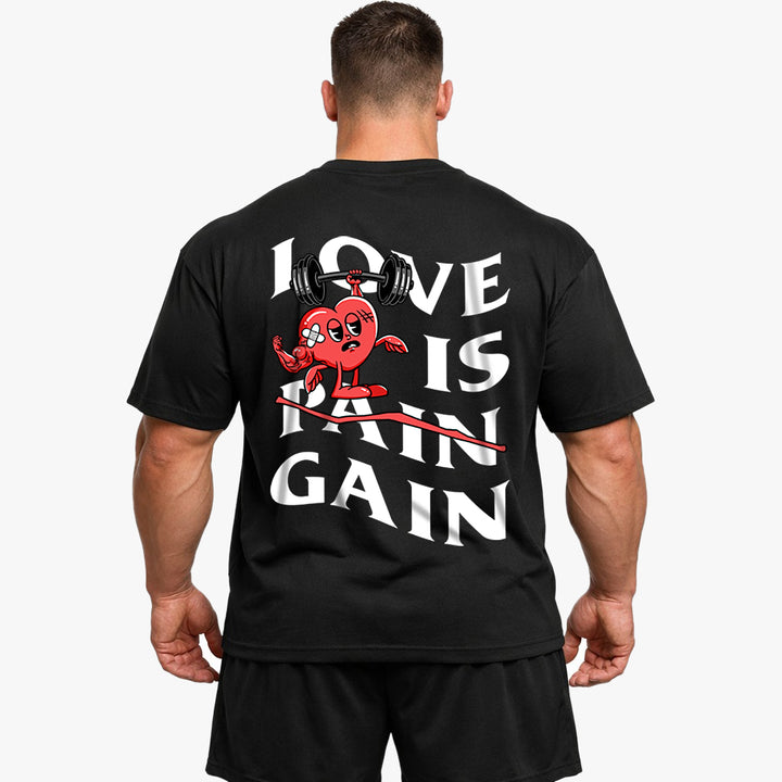 Love is Gain Oversized (Backprint) Shirt
