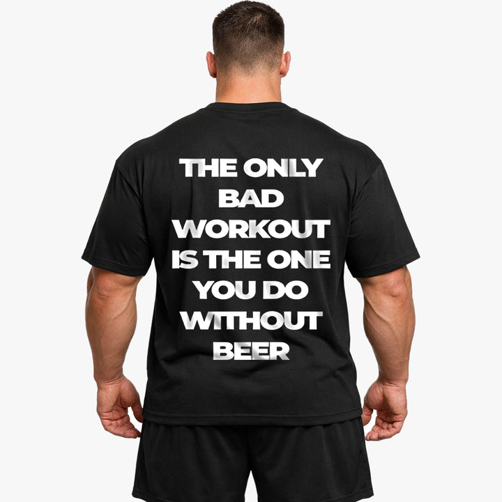Sólo mal entrenamiento Camisa de gran tamaño (espalda estampada)
