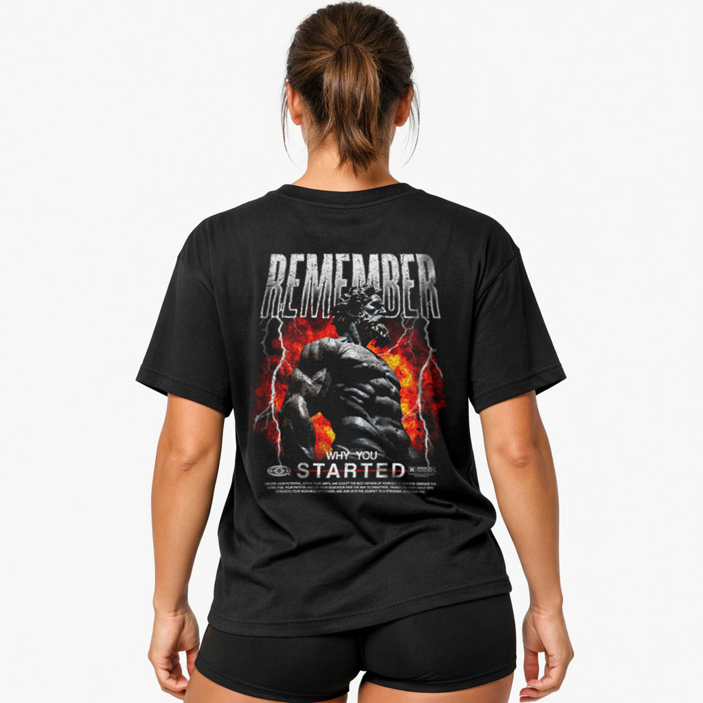 Remember Why (backprint) Oversized Shirt