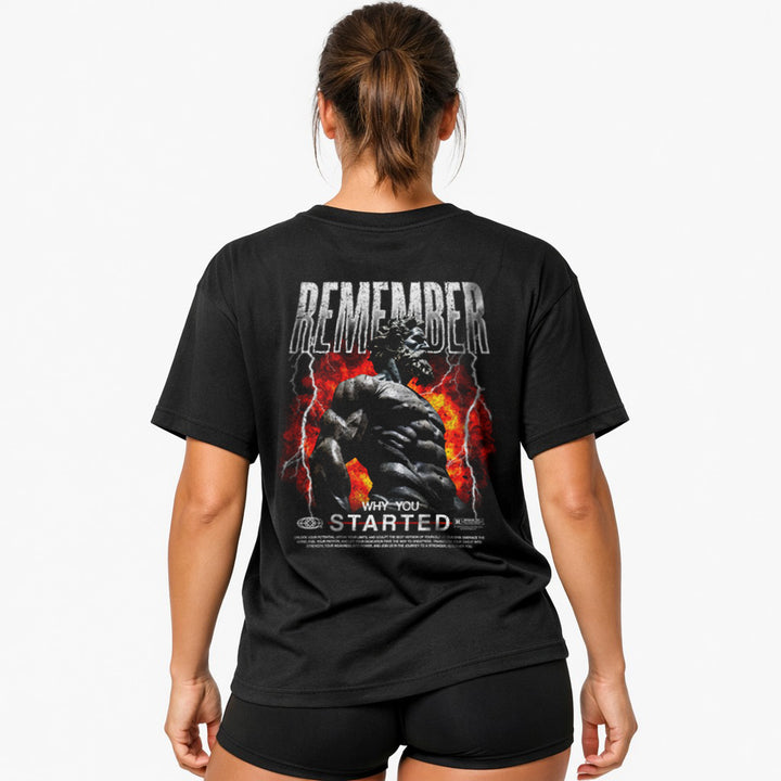 Remember Why (backprint) Oversized Shirt