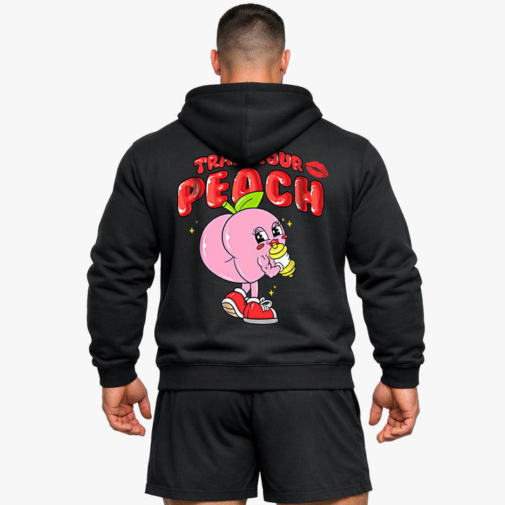 Entrena tu sudadera con capucha Peach (Backprint)