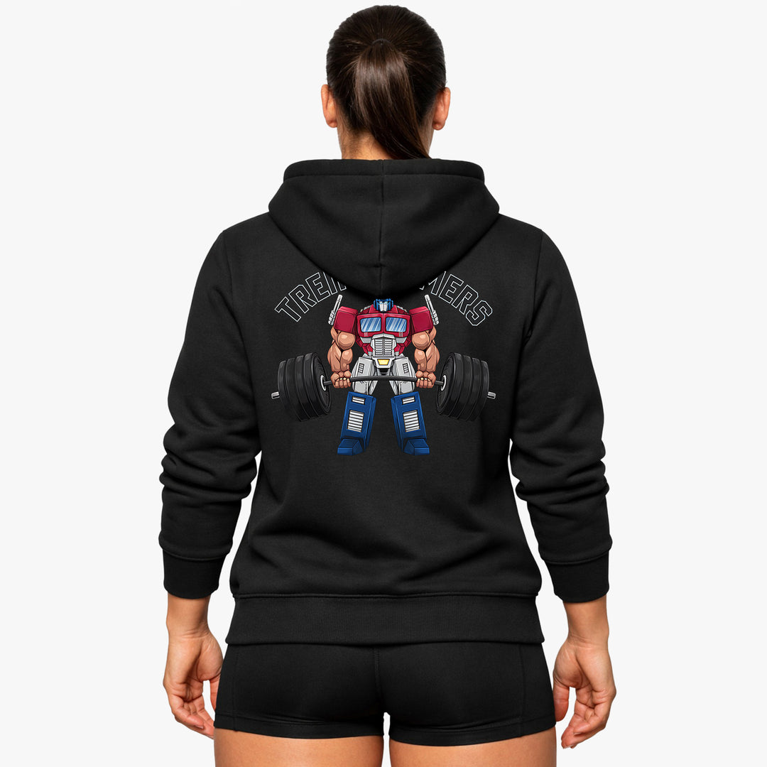 Sudadera con capucha Transformers (impresión posterior)