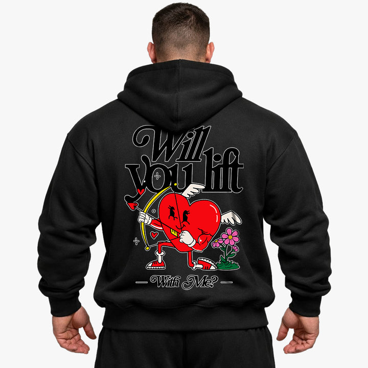 Will you lift with me? Oversized Hoodie