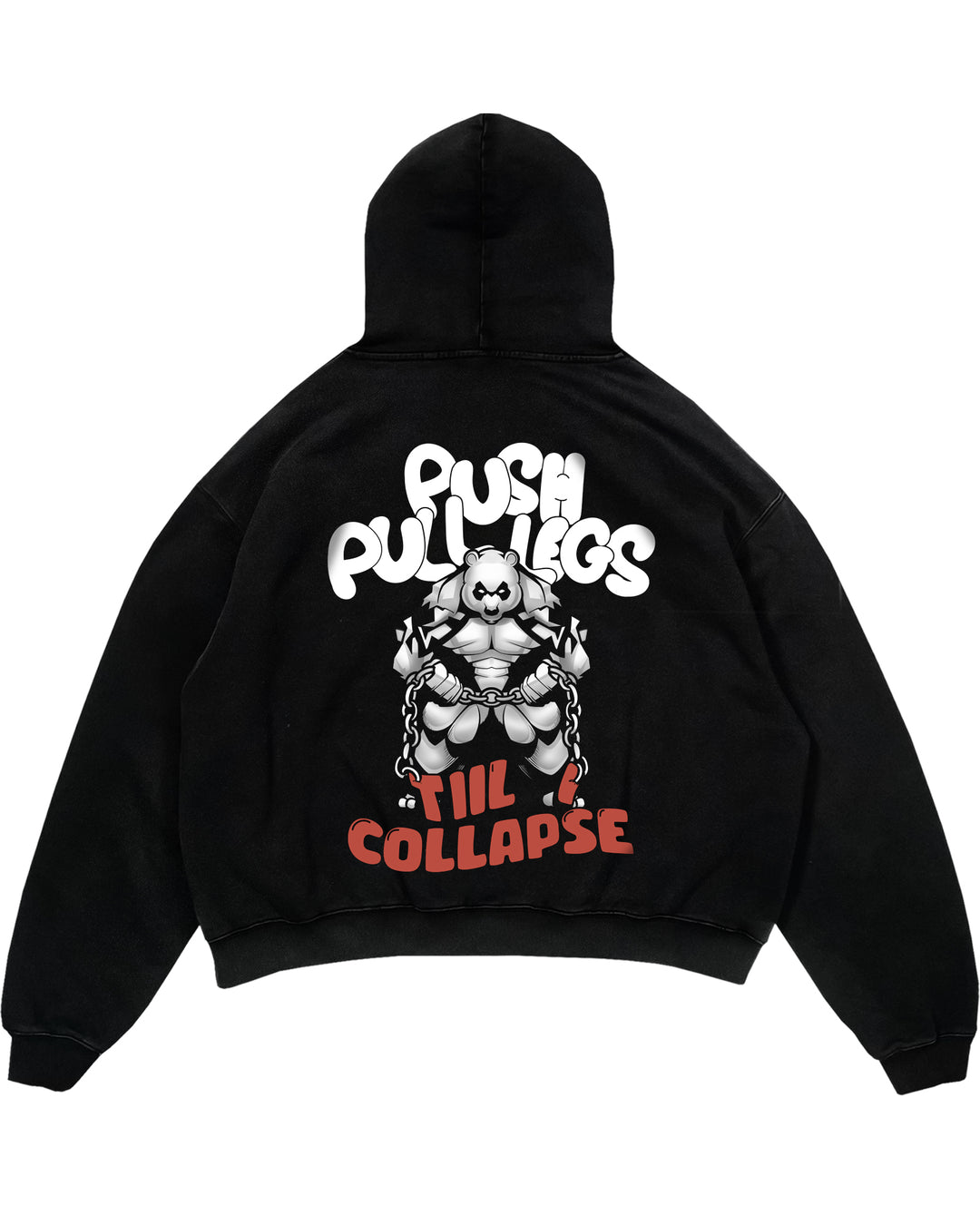 Push,pull,legs Oversized (Backprint) Hoodie