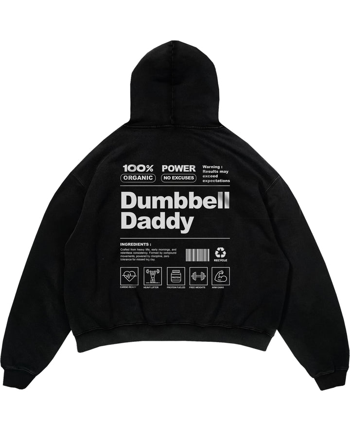 Dumbbell Daddy (Backprint) Oversized Hoodie