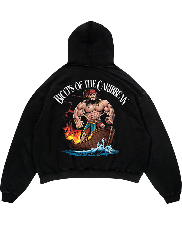 Biceps of the Caribbean Oversized (Backprint) Hoodie