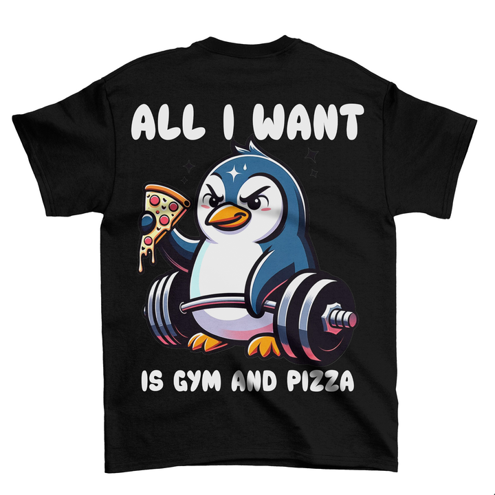 Pizza Penguine (Backprint) Shirt