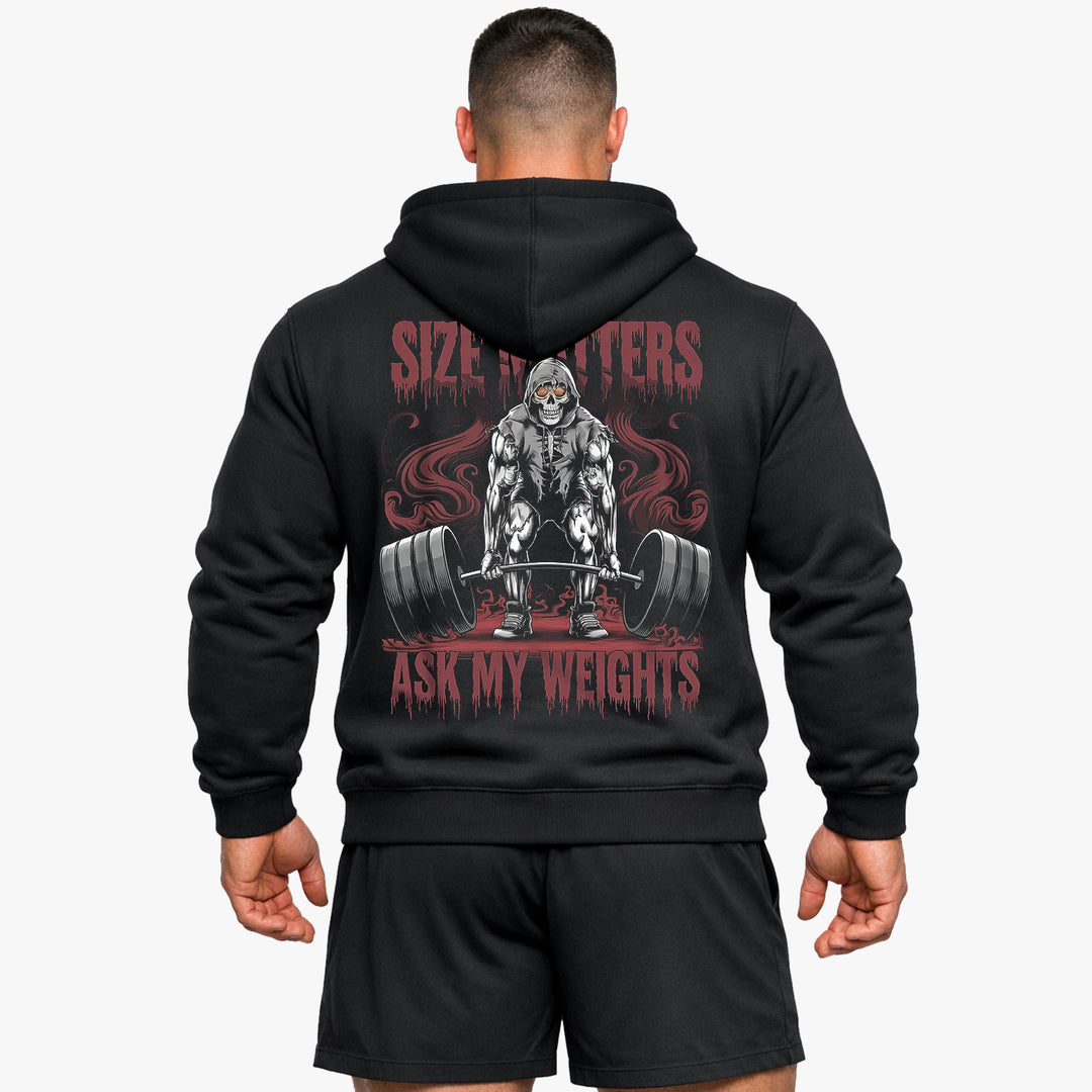 size matters (Backprint) Hoodie